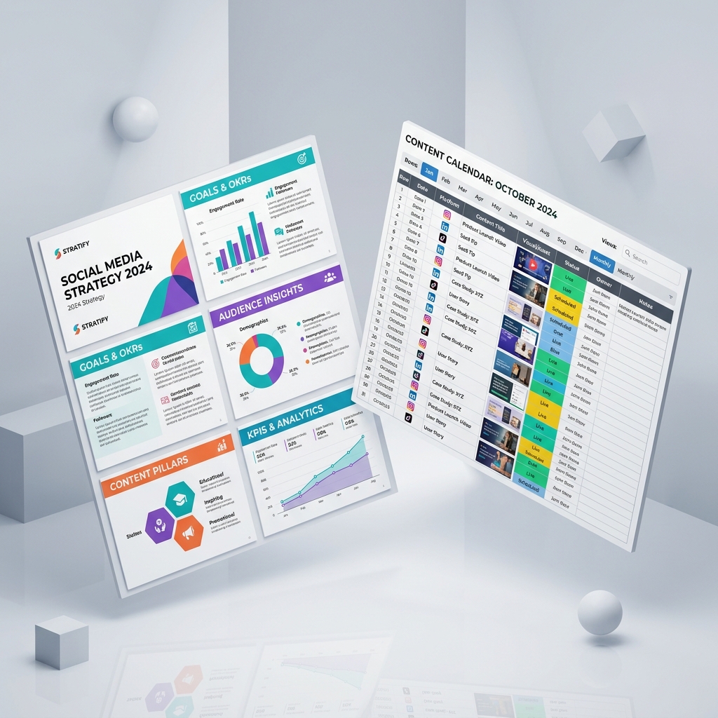 Social Media Strategy Template Preview